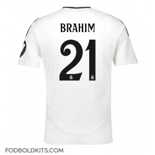 Real Madrid Brahim Diaz #21 Hjemmebanetrøje 2024-25 Kortærmet